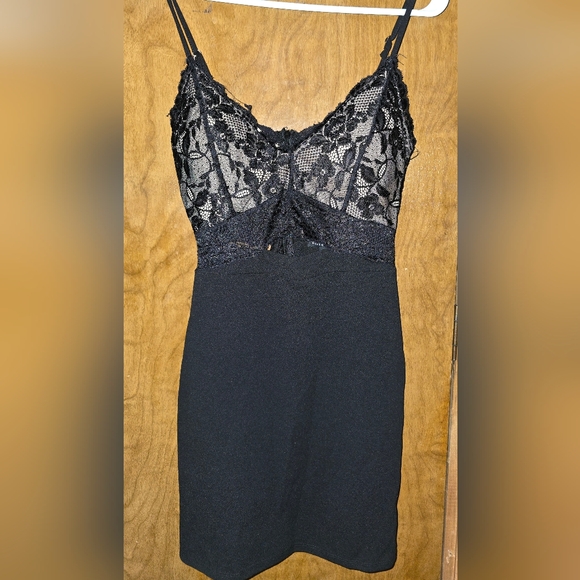 Haute Monde Dresses & Skirts - Elegant Black Lace Slip Dress HAUTE MONDE